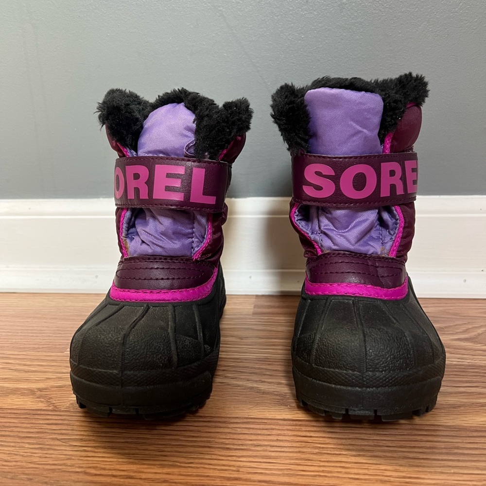 Sorel Toddler' Purple and Black Winter Boots